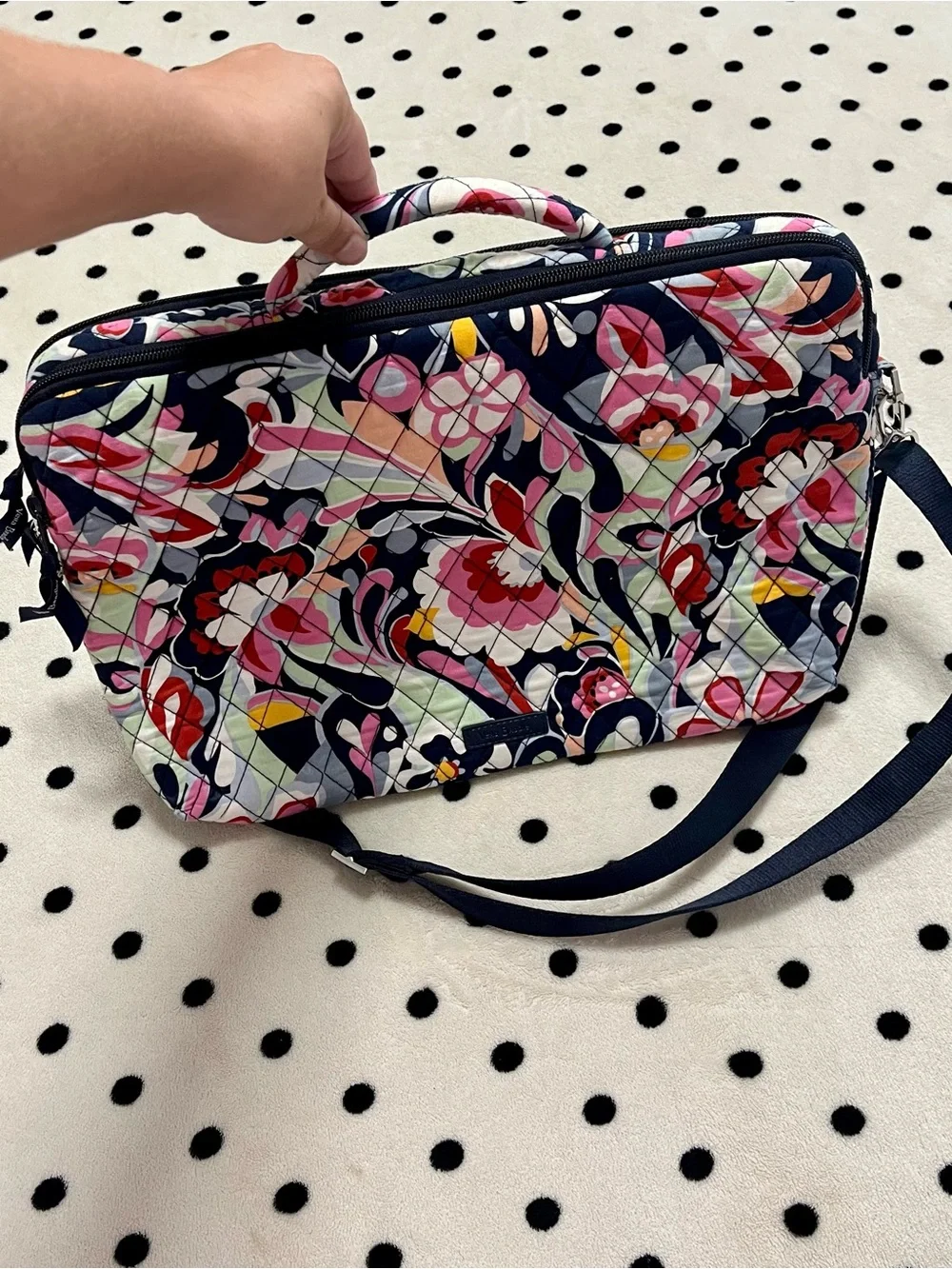 Vera Bradley Laptop Crossbody Workstation Bag in Mod Floral Pink